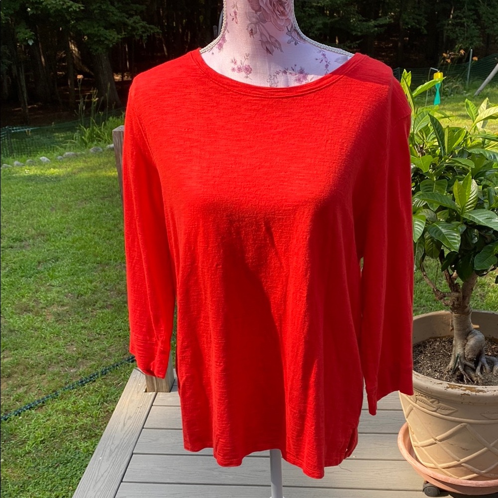 4  Colorful Chico’s 3/4 sleeve tops Size 2